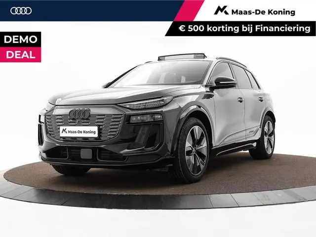 Audi Q6 e-tron 252pk S edition 83 kWh · SOH 97,5% · Panoramadak · Leder · 360 Camera · Luchtvering ·...