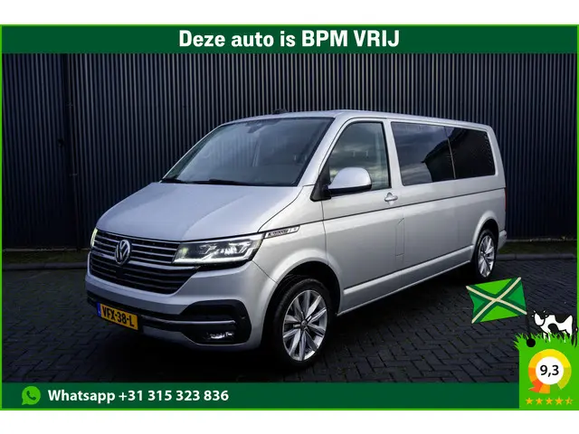 Volkswagen Transporter T6.1 2.0 TDI L2H1 | DC | Bulli | 200PK | Leder | Carplay | Virtual | Adapt Cr...