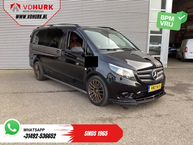 Mercedes-Benz Vito 114 CDI Aut. DC Dubbel Cabine Buffl Leder/ 2x Schuifdeur/ Carplay/ Navi/ Spoiler/...