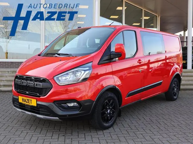 Ford Transit Custom 320 2.0 TDCI 130 PK TRAIL DUBBEL CABINE L2H1 6-PERS. + LEDER | RAPTOR GRILLE | C...