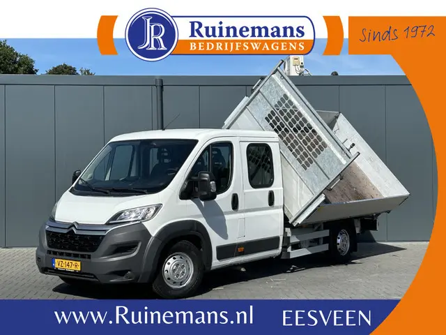 Citroën Jumper 35 2.2 HDI 150 PK L4 / 3 ZIJDIG KIPPER / 7-PERS DUBBELE CABINE / AIRCO / 1e EIG. / 3 TONS TREKHAAK / CAMERA / NAVI