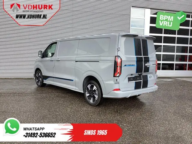 Ford E-Transit Custom Sport L2 330km WLTP LED/ 2x Schuifdeur/ Adapt.Cruise/ Elek.Stoel/ Standkachel/...