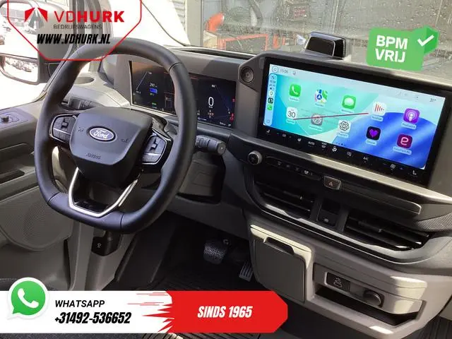 Ford E-Transit Custom L2 330 km WLTP Garantie t/m 2028/ LED/ Snellader/ Standkachel/ Stoelverw./ Stu...