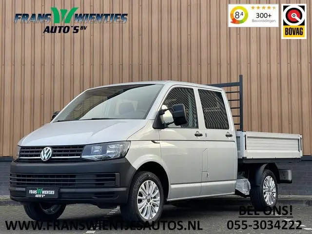 Volkswagen Transporter 2.0 TDI L2H1 DC | BTW |  Pick-up! | 6 Pers. | Trekhaak | Apple Carplay | Crui...