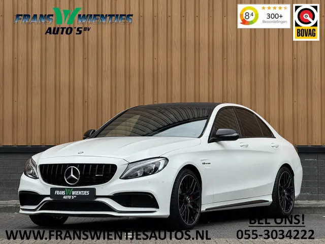 Mercedes-Benz C-klasse AMG 63 | 19" Lichtmetaal | Camera | LED | Leder | Cruise Control | Airconditi...