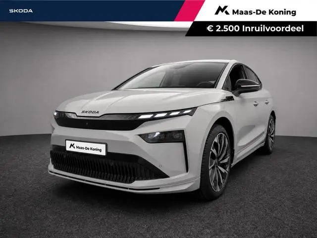Škoda Enyaq Coupe 85 Sportline | 21' Supernova | Business Upgrade pakket Advanced | Trekhaak wegklap...
