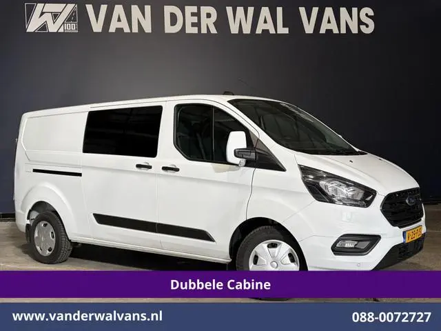 Ford Transit Custom 2.0 TDCI 131pk L2H1 Dubbele Cabine Euro6 Airco | 6-Zits | Cruisecontrol | 2550kg...
