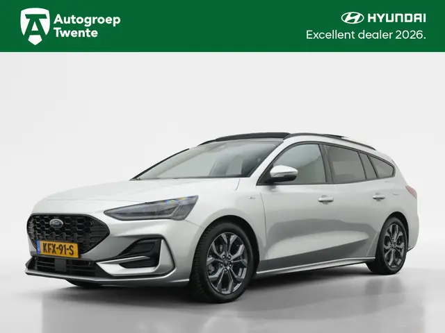 Ford Focus Wagon 1.0 EcoBoost Hybrid ST Line X | Navi | Trekhaak | Panodak | All-