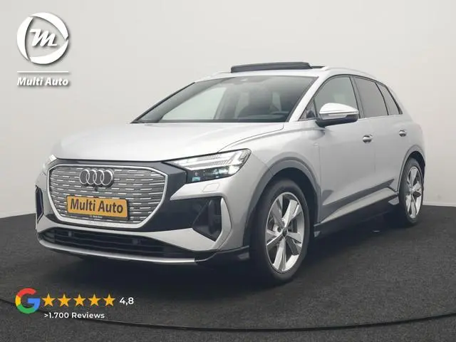Audi Q4 e-tron 40 S Line 77 kWh 204pk Dealer O.H. | Panodak | Adaptive Cruise | Head Up | Camera | M...