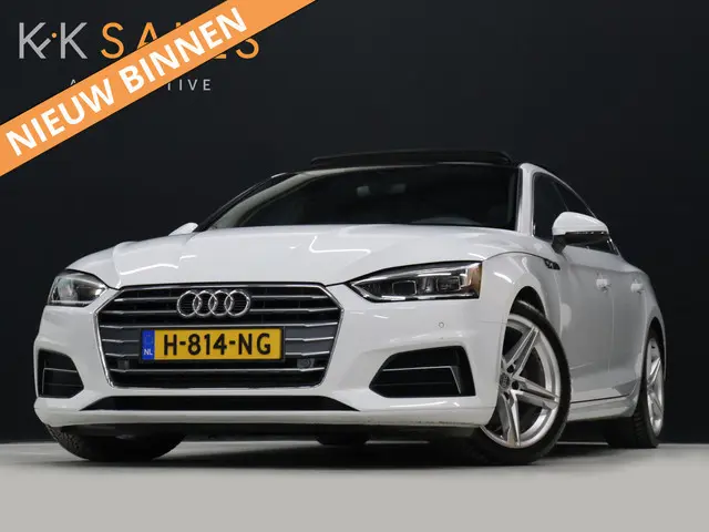 Audi A5 Sportback 40 TFSI S Line Sport [SCHUIFKANTELDAK, STUURVERWARMING, STOELVERWARMING, PDC V+A,...
