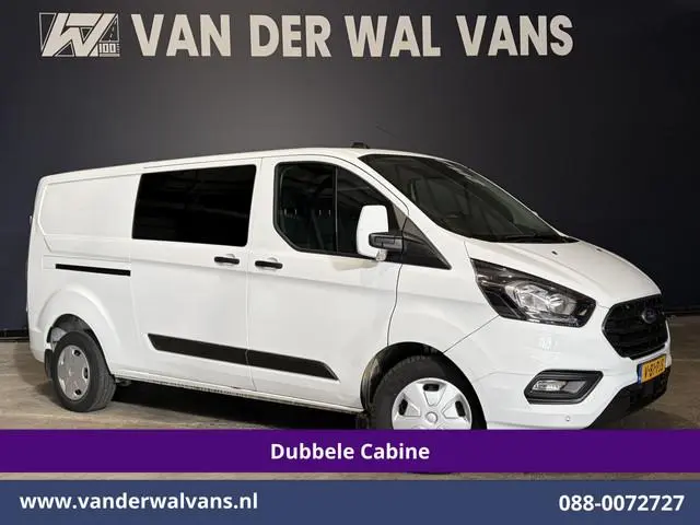 Ford Transit Custom 2.0 TDCI 131pk L2H1 Dubbele Cabine Euro6 Airco | 6-Zits | Cruisecontrol | Trekha...