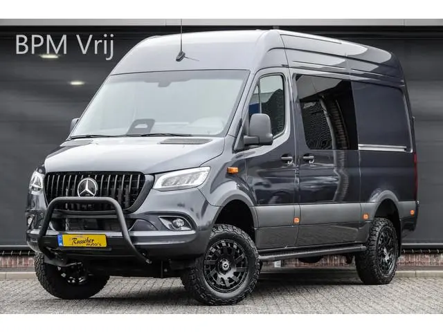 Mercedes-Benz Sprinter 4x4 319Cdi 190Pk 9G-tronic | L2H2 | Dubbele Cabine | 2x Schuifdeur | 4WD | AW...