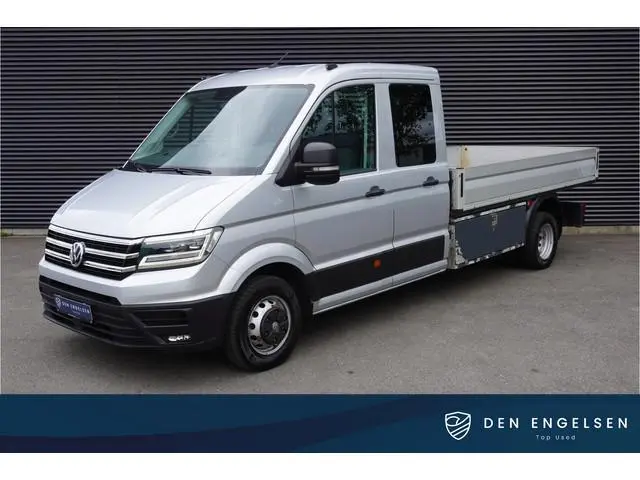 Volkswagen Crafter 180pk Automaat Dubbellucht Open laadbak LED Trekhaak Dubbele cabine Cruise contro...