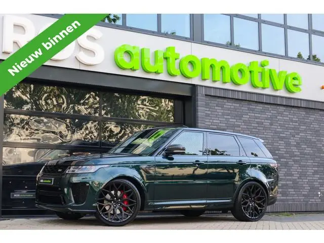 Land Rover Range Rover Sport P575 SVR | UNIEK! | SVO RACING GREEN | 24'' VOSSEN | 4X STOELVERKOELING...