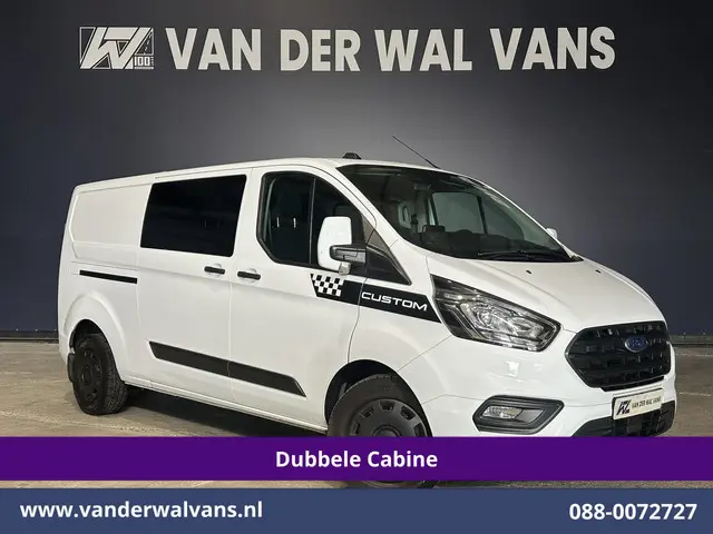 Ford Transit Custom 2.0 TDCI 170pk L2H1 Dubbele Cabine Euro6 Airco | 5-Zits | 2x Zijdeur | Camera |...
