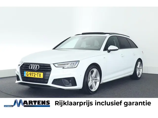 Audi A4 Avant 40 TFSI 190pk Sport S line black edition Trekhaak 360Camera Panoramadak Stoelverwarmin...