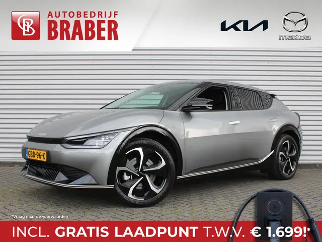 Kia EV6 Edition Advanced 77.4 kWh | Stuur-/stoelverwarming | BTW | Camera | Cruise adapt. | Elektr. achterklep + stoelbediening | 20" LM | 17% bijtelling |