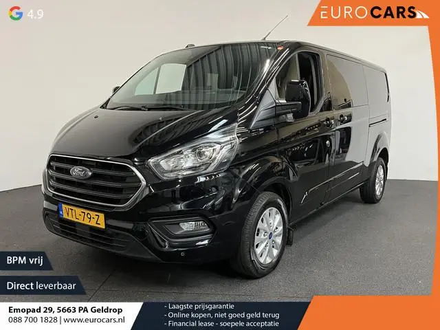 Ford Transit Custom 300 2.0 TDCI L2H1 Limited Dubbele cabine Navi Airco2 Schuifdeuren Trekhaak PCD C...