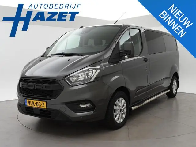 Ford Transit Custom 340 2.0 TDCI L2H1 170 PK DUBBEL CAB AUT. + CARPLAY | TREKHAAK | CAMERA | STOELVE...