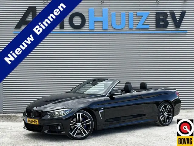 BMW 4-serie Cabrio 420i High Executive M Sport LED DAB Navi Pro HiFi Pakket Leder 19 Inch
