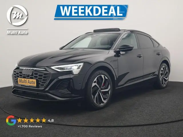 Audi Q8 Sportback e-tron 55 Quattro S edition 114 kWh 408pk Dealer O.H | Luchtvering | Panodak | Bla...