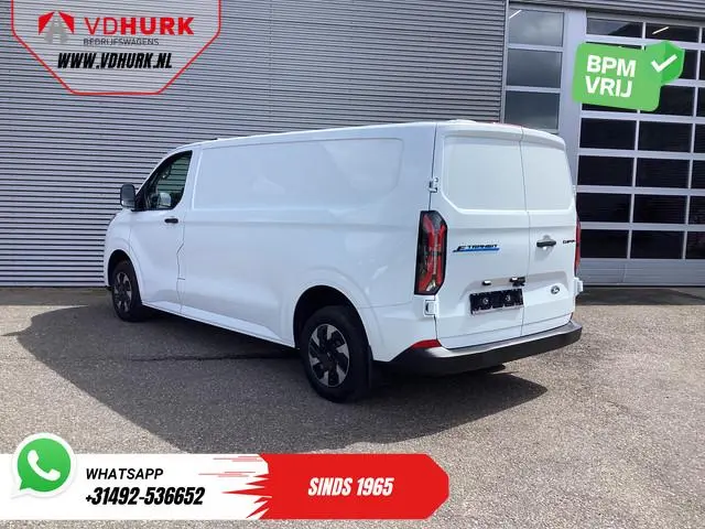 Ford E-Transit Custom L2 330 km WLTP Garantie t/m 2028/ LED/ Snellader/ Standkachel/ Stoelverw./ Stu...