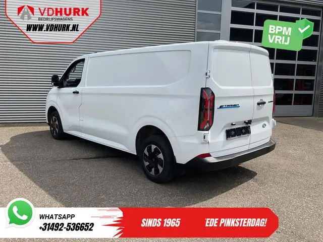 Ford E-Transit Custom L2 330 km WLTP LED/ Standkachel/ Stoelverw./ Snellader/ 2.3t Trekverm./ Carpla...