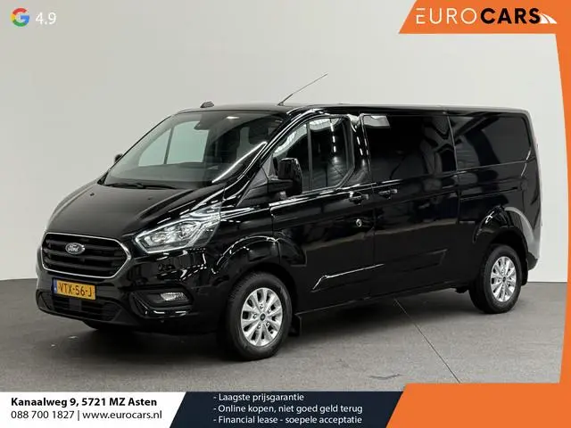 Ford Transit Custom 300 2.0 TDCI L2H1 Limited Dubbele cabine Navi Airco 2 Schuifdeuren Trekhaak PDC...