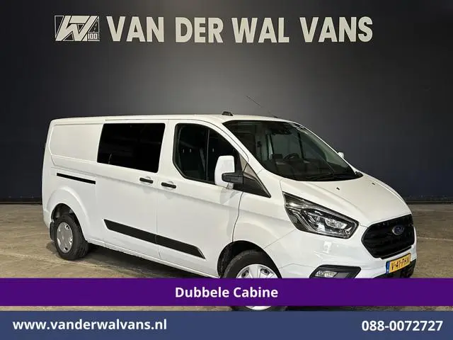 Ford Transit Custom 2.0 TDCI 130pk L2H1 Dubbele Cabine Euro6 Airco | 6-Zits | Xenon | Camera | Navig...