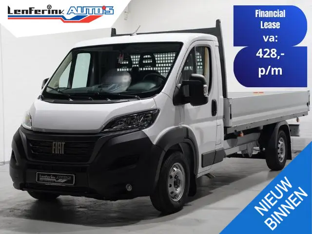 Fiat Ducato 2.2 MJet 140 pk L4 Pick Up / Open Laadbak  Airco, Cruise Control, 3-Zits, LxBxH 420x202x...