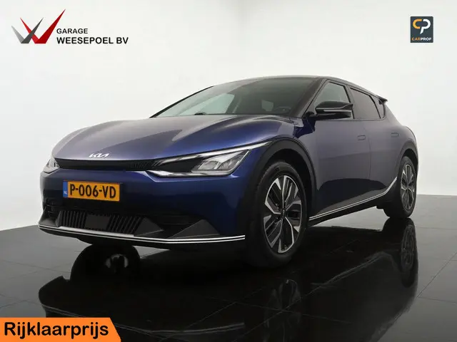 Kia EV6 58kWh Air (SOH 94%) - Navigatie - Camera - Stoel- en stuurverwarming - Fabrieksgarantie tot 06-2029