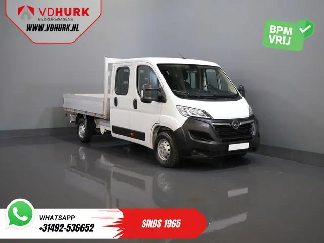 Opel Movano 2.2 140 pk DC Dubbel Cabine Open Laadbak/ 7 Pers./ 2.5t Trekverm./ Cruise/ Airco/ 288x21...