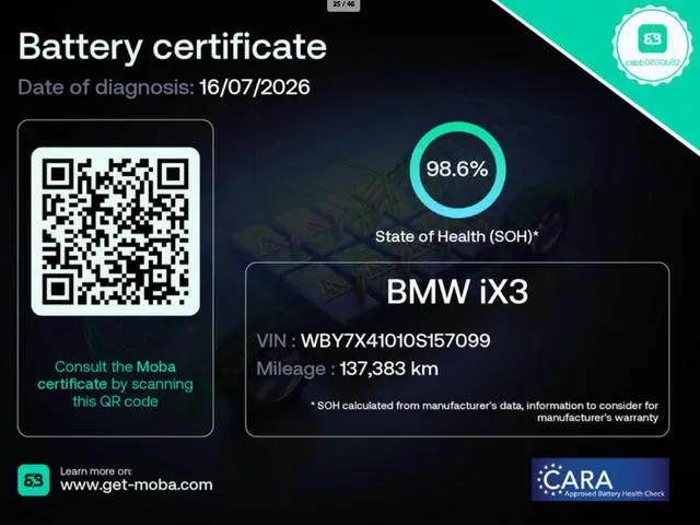 BMW iX3 High Executive Edition 80 kWh SOH 98,6% Panoramadak Trekhaak Navigatie Apple CarPlay Android...