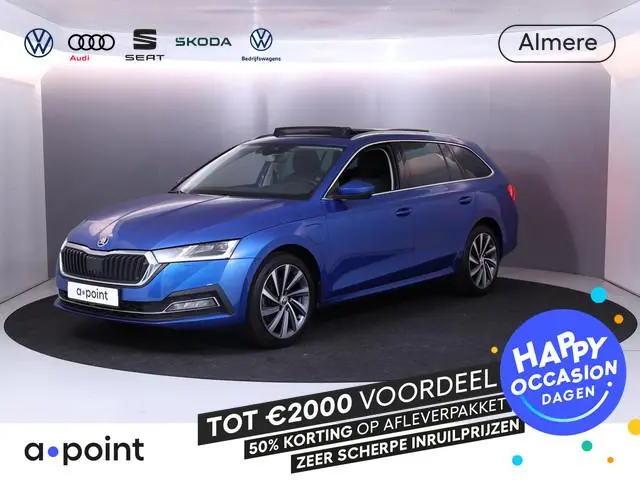 Skoda Octavia Combi 1.4 TSI iV PHEV Style 204 pk Automaat (DSG) | Navigatie | Panoramadak | SOH 87%...