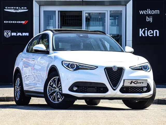 Alfa Romeo Stelvio 2.2d Super | Pano-dak | Lederen bekleding | Schakelflippers | NL auto |