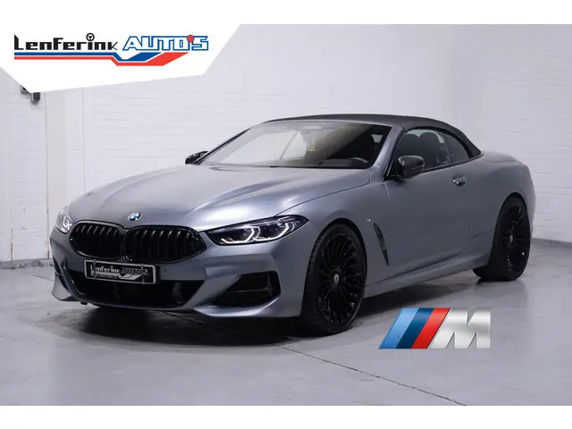 BMW 8-serie 840d xDrive High Executive HUD DAB Harman-Kardon  Softclose driving-assist nachtzicht warmte-comfort pakket connected-service aircollar apple-carplay  Frozen Bleustone met carbon inleg 21"LMV M-Pakket