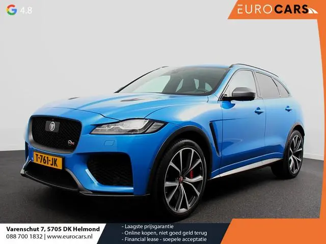 Jaguar F-PACE 5.0 V8 AWD SVR 551 pk Panorama dak Meridian sound Premium Pack Light Pack ACC Leder AD...