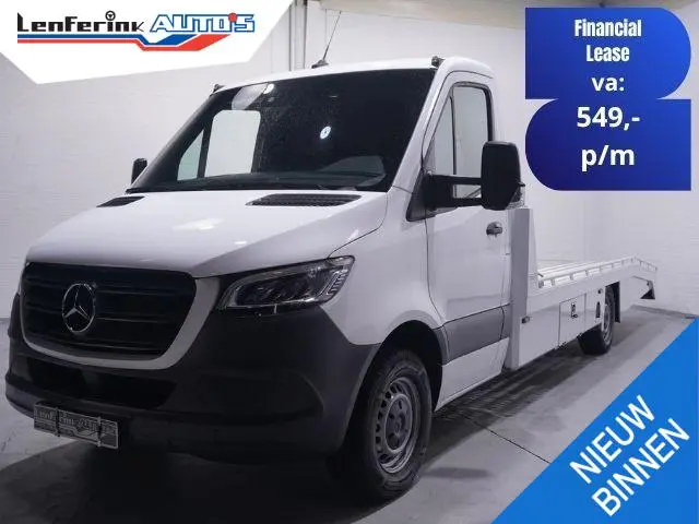 Mercedes-Benz Sprinter 316 CDI 163 pk Aut. Autotransporter Tijhof Navi, LED Koplampen, Adapt. Cruise...