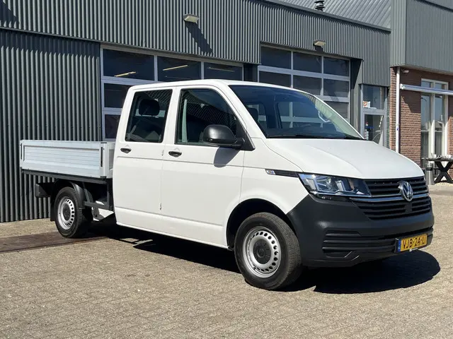 Volkswagen Transporter 2.0 TDI L2H1 DC Euro 6 Pick up Dubbele cabine open laadbak Pick-up Airco Tele...