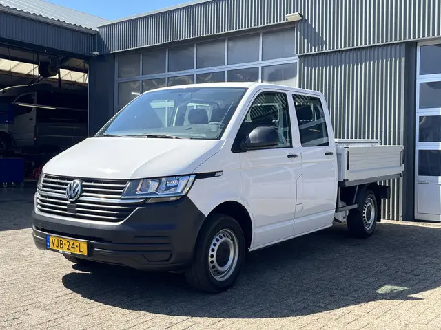 Volkswagen Transporter 2.0 TDI L2H1 DC Euro 6 Pick up Dubbele cabine open laadbak Pick-up Airco Tele...