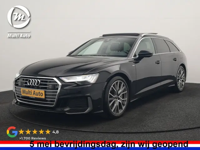 Audi A6 Avant 50 TFSI e Quattro 2x S Line PHEV 300pk Dealer O.H. | Trekhaak Af Fabriek | Panodak | H...