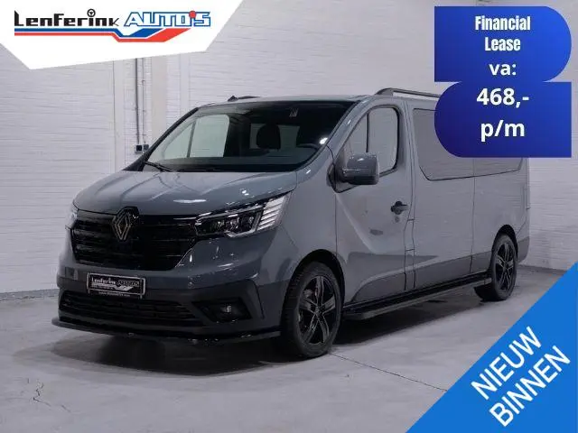 Renault Trafic 2.0 DCi 130 pk Dubbel Cabine Black&Grey Airco, Camera, 18" LMV, Spoiler V+A, LED Kopl...