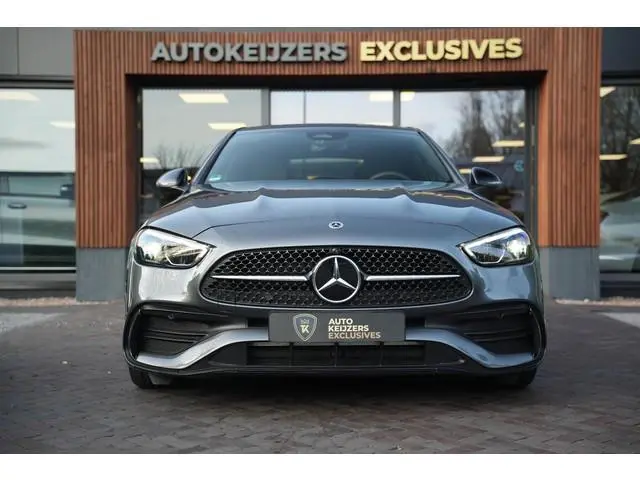 Mercedes-Benz C-klasse 180 Business Solution AMG Burmester Stuurverw. Adapt. Cruise LED Leer Alcanta...