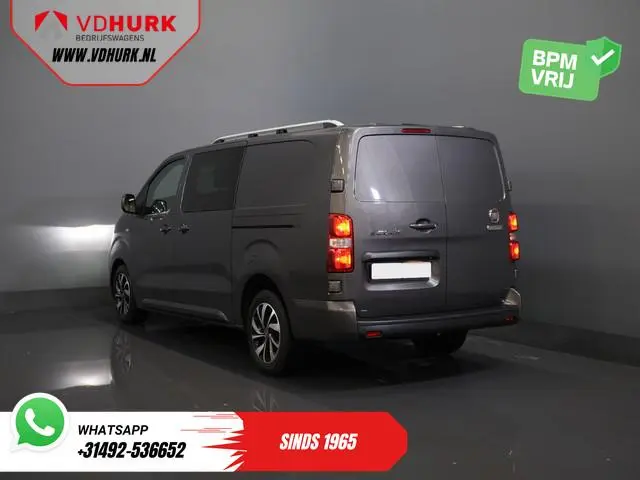 Fiat Scudo 2.0 MJ 180 pk Aut. DC Dubbel Cabine Xenon/ 2x Schuifdeur/ Carplay/ Keyless/ Navi/ Climate...