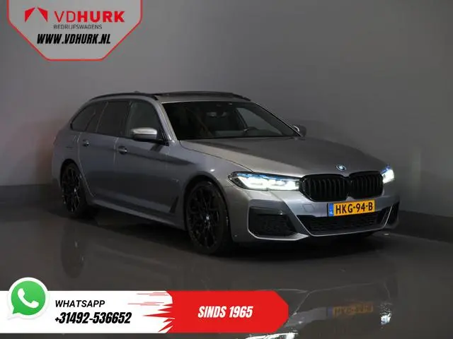 BMW 5-serie Touring 530e Hybrid 292 pk/ M-Sport & Shadow pak/ Garantie/ Onderhoud/ Pano/ Laser/ HUD/...
