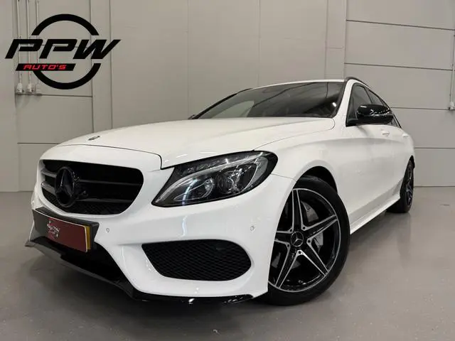 Mercedes-Benz C-klasse Estate 250 AMG 9G-TRONIC LED/BURMESTER/ZWART LEER SPORT/SFEER/BLACK-PACK/CAME...