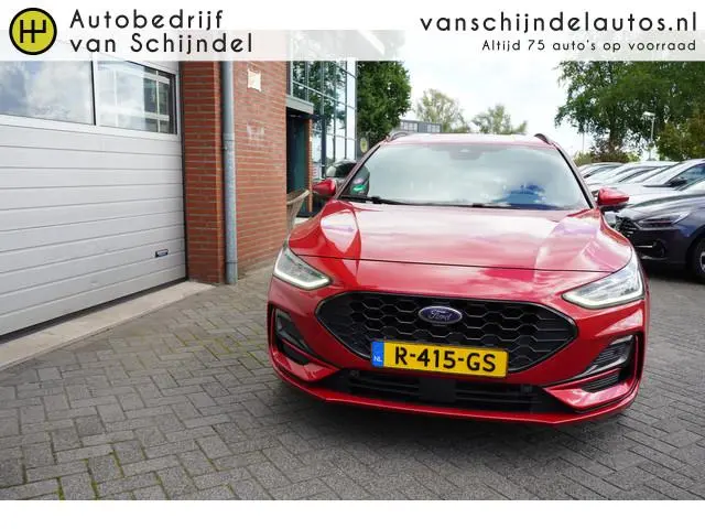 Ford Focus Wagon 1.0 ECOBOOST HYBRID ST LINE ORIGINEEL NL DEALER ONDERHOUDEN AFN.TREKHAAK CAMERA 17I...