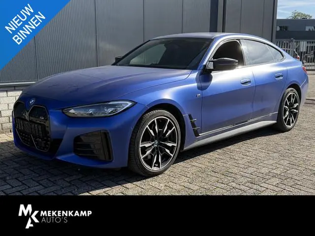 BMW i4 M50 High Executive 84 kWh 19"/Lederen M-stoelen + memory/Harman Kardon/Keyless/Camera/Adaptie...