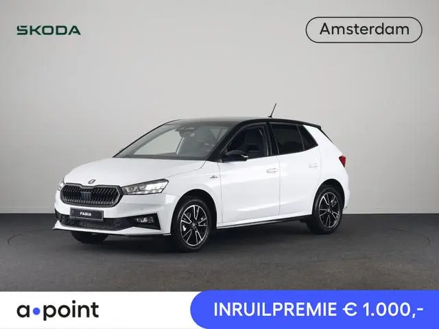 Škoda Fabia Monte Carlo 1.0 TSI 70 kW / 95 PK Hatchback 5 vers | Moon White + Black Magic | Travel A...