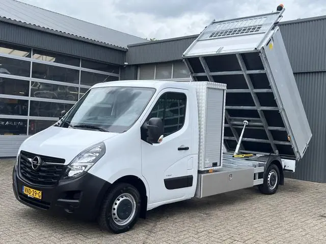 Opel Movano 2.3 Turbo L3H1 Openlaadbak Pick-up Kipper Airco Cruise controle Trekhaak 2500kg trekgewi...